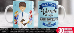 Plantillas Sublimación Tazas - Profesiones Medicas + Regalo!