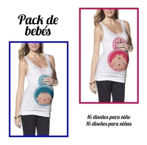 Pack Plantillas Vectores Sublimación - Bebé Embarazo Vol.2