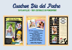Mega Kit Imprimible 50 Cuadros Día Del Padre | Editable Ppt en internet