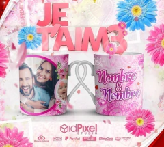 Plantillas Tazas Día Del Amor Foto Collage 2 en internet