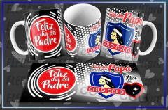20 Plantillas Día Del Padre Tazas Fútbol Chileno