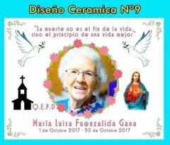 Plantillas Sublimación -Placas Cerámicas Conmemorativa Difuntos - comprar online