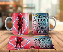 Plantillas Sublimación Tazas Día Del Padre Duos Animado