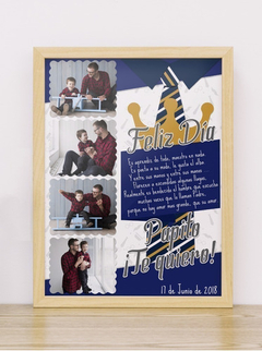 Kit Imprimible Cuadros Día Del Padre | Editables Psd - comprar online