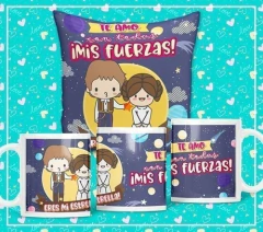 Plantillas Sublimar Tazas + Cojin - Dia Amor San Valentin - comprar online