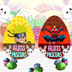 Plantillas Sublimación Cojines Huevito Pascua Vol.2 - PlantillasyVectores
