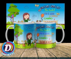 10 Plantillas Sublimación Tazas - Educadora Parvularia - tienda online