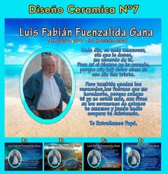 Imagen de Plantillas Sublimación -Placas Cerámicas Conmemorativa Difuntos