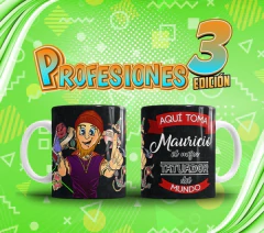 Plantillas Sublimar Tazas - Profesiones El Mejor Vol.3 en internet