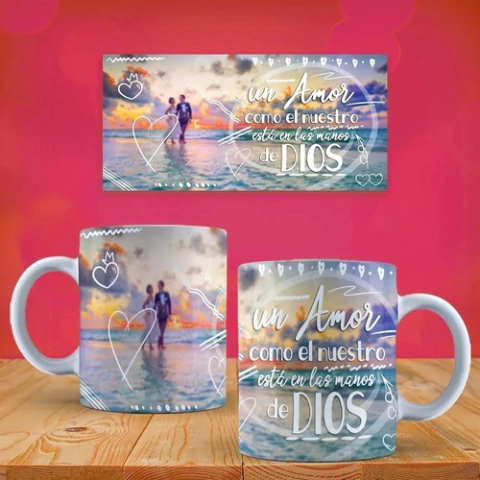 Plantillas Sublimación Tazas Frases De Amor Cristiano