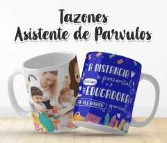 Plantillas Sublimación Tazas - Asistente Parvulos 3 en internet