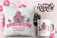 Plantillas Sublimación Cojines + Tazas Día De La Madre Vol.7 - tienda online