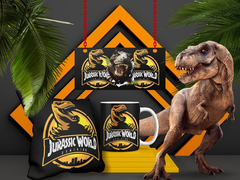 Plantillas Tazas + Cojines - Jurassic Park - PlantillasyVectores