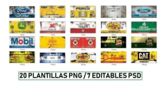 Plantillas Tazas Autos Aceite Mecánico - comprar online