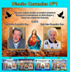 Plantillas Sublimación -Placas Cerámicas Conmemorativa Difuntos