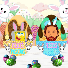 Imagen de Plantillas Sublimación Cojines Huevito Pascua Vol.2