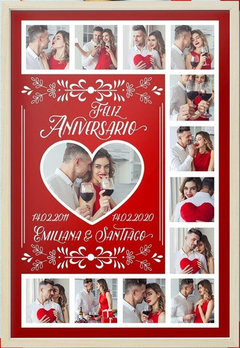 Kit Imprimible Cuadros Día Del Amor Vol.3 | Editable Psd