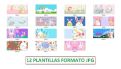 Plantillas Tazas Conejo De Pascua - comprar online