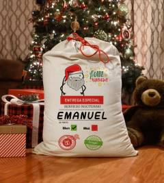 Plantillas Sublimación Morrales Saquitos - Flork Navidad - PlantillasyVectores