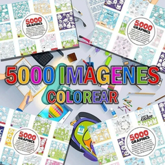 3x1 Kit Imprimible Libros Colorear + Dibujos + Actividades - PlantillasyVectores
