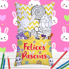 Plantillas Sublimación Cojines Bolsillo - Pascua Vol.3 - PlantillasyVectores