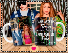 Plantillas Sublimación Tazas Shakira Bizarrap + Regalo - tienda online