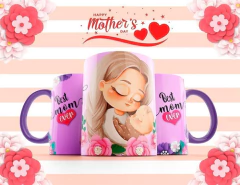 Plantillas Sublimación Cojín + Tazas Día De La Madre Vol.4 - PlantillasyVectores