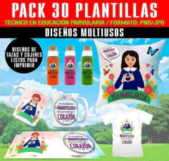 120 Plantillas Sublimación Tazas Técnico Párvulos - comprar online