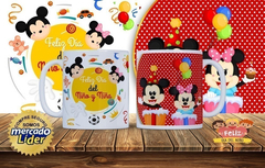 Pack 2x1 Sublimación Tazas + Almohadones Mickey Y Sus Amigos - comprar online