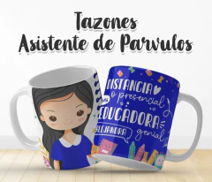 Plantillas Sublimación Tazas - Asistente Parvulos 3 - comprar online