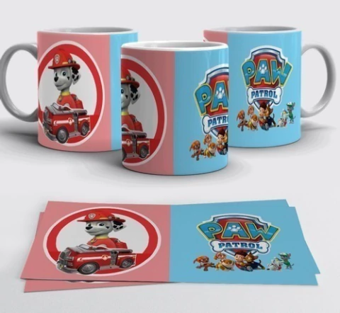 Plantillas Sublimar Tazas Paw Patrol