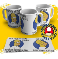 Plantillas Sublimación Tazas Homero Simpson - PlantillasyVectores