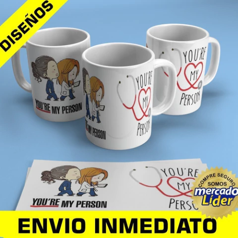 Plantillas Sublimación Tazas Grey's Anatomy 1