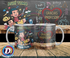 Plantillas Para Tazas Día Del Profesor #1 - PlantillasyVectores