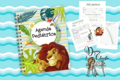 Imagen de Kit Imprimible Agenda Cuaderno Pediátrico Editable x8 Agendas