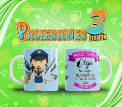 Plantillas Sublimar Tazas - Profesiones El Mejor Vol.3 - comprar online