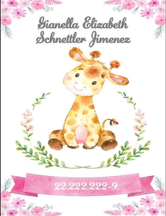 Cuaderno Pediátrico Kit Imprimible Editable | Jirafa