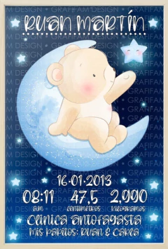 Kit Imprimible Cuadros Bebé Nacimiento Niño en internet