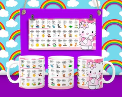 Plantillas Sublimación Tazas - Abecedario en internet