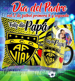 Plantillas Sublimar Padre Tazas + Cojín Fútbol Chile 1ra B - tienda online