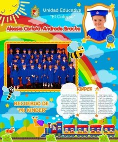 Kit Imprimible Cuadros Diplomas Graduación Kinder / Básica - PlantillasyVectores