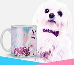 Plantillas Sublimación Tazas - Mascotas Perros Cachorros - tienda online