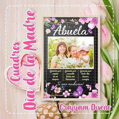 Kit Imprimible Cuadros Día Madre Pizarra | Editables Ppt
