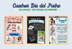 Mega Kit Imprimible 50 Cuadros Día Del Padre | Editable Ppt - comprar online