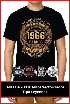+200 Vectores Plantillas Sublimación Tipo Leyenda + Regalo