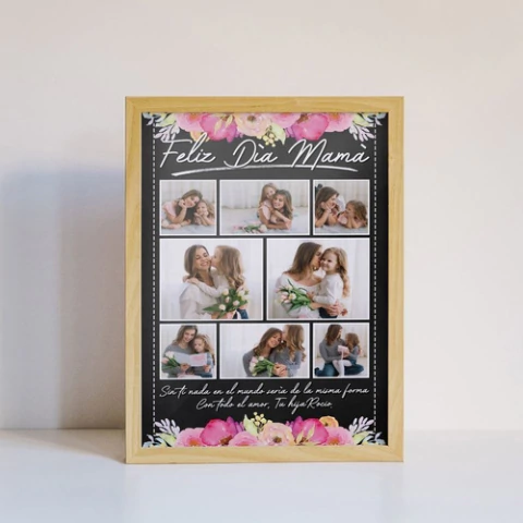 Kit Imprimible Cuadros Día Madre Pizarra | Editables Ppt