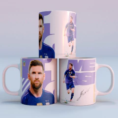 Plantillas Tazas Messi Argentina 2022 - PlantillasyVectores