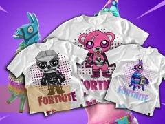 Vectores Sublimación Poleras Fortnite | 24 Diseños