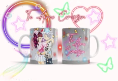 Plantillas Sublimación Tazones Día Del Amor Anime Neón Vol.8 - tienda online