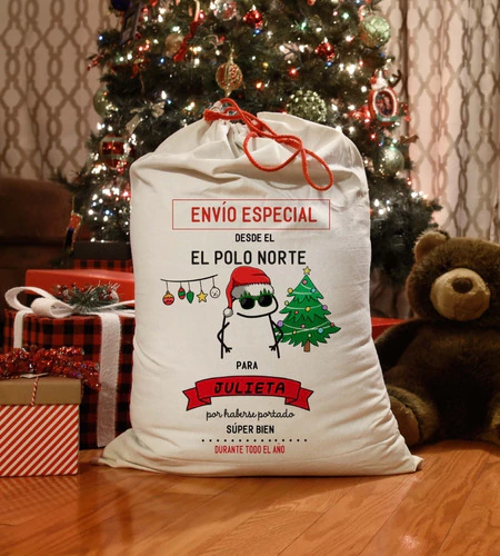 Plantillas Sublimación Morrales Saquitos - Flork Navidad